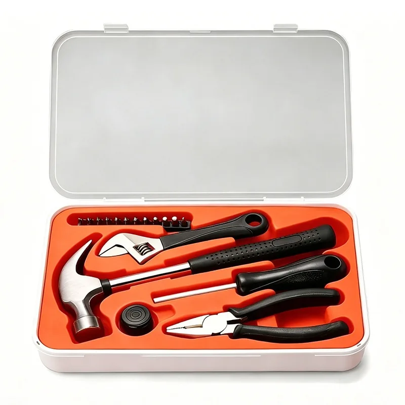 Multi-functional 17-piece Household Hardware Tool Kit Made Carbon Steel Manual Repair Setwholesale Real Estate Gifts China image 4