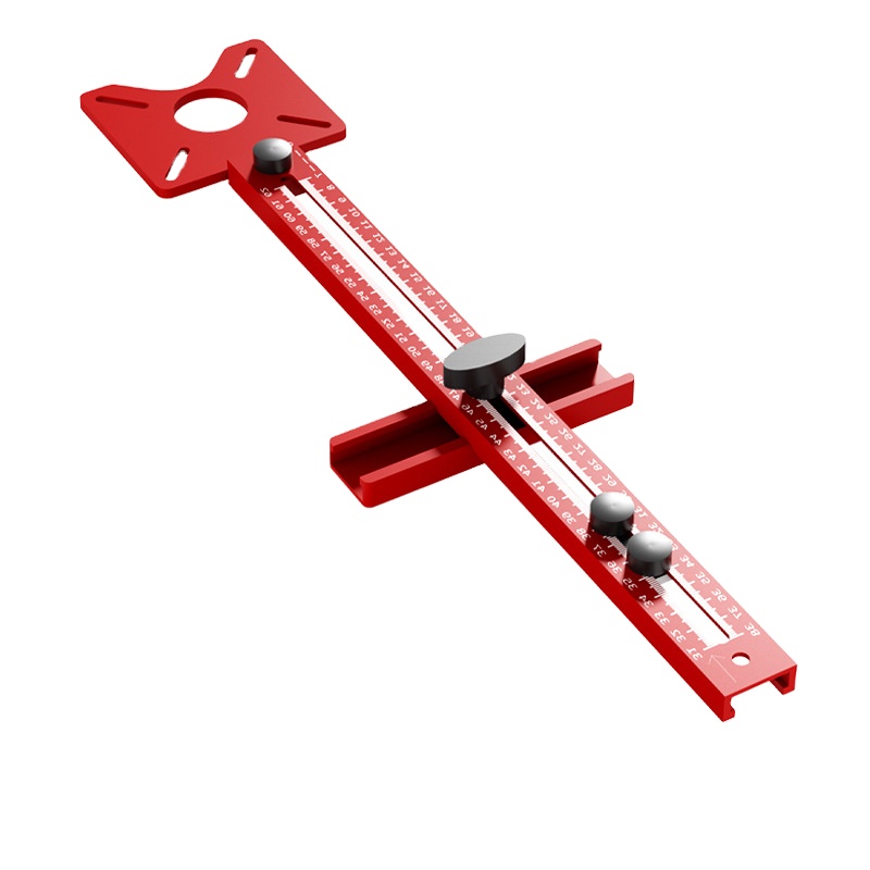Multi-functional T-square for Woodworking, Three-in-one Milling, Circular Cutting, and Hole Drilling Positioning Ruler image 2