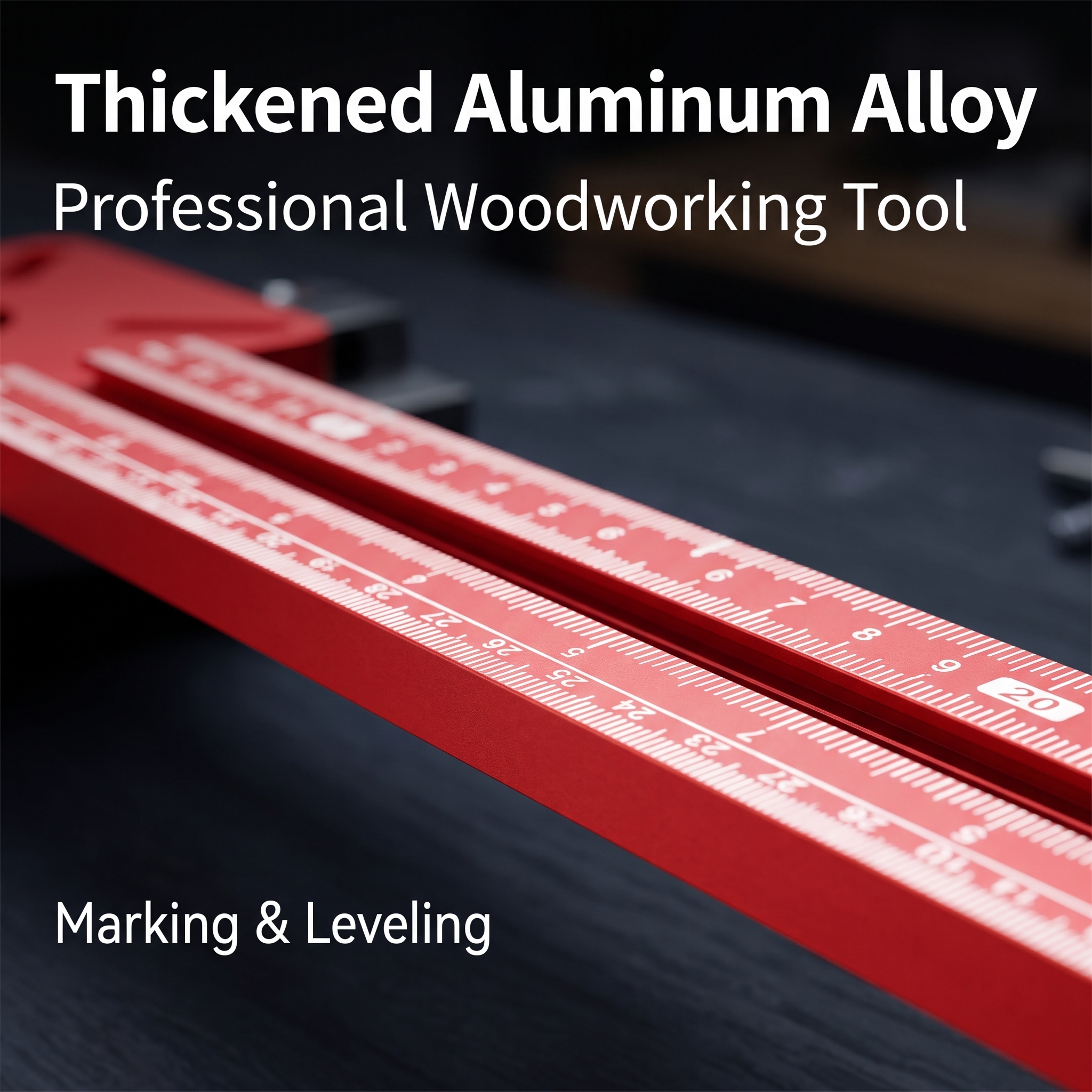 Multi-functional T-square for Woodworking, Three-in-one Milling, Circular Cutting, and Hole Drilling Positioning Ruler image 6