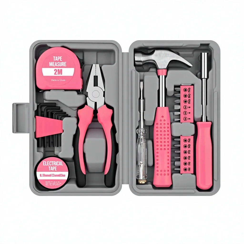 Multifunctional Household Toolbox Complete Set Hardware Tools Manual Renovation Tools Cross-Border Combination Set for Home image 2