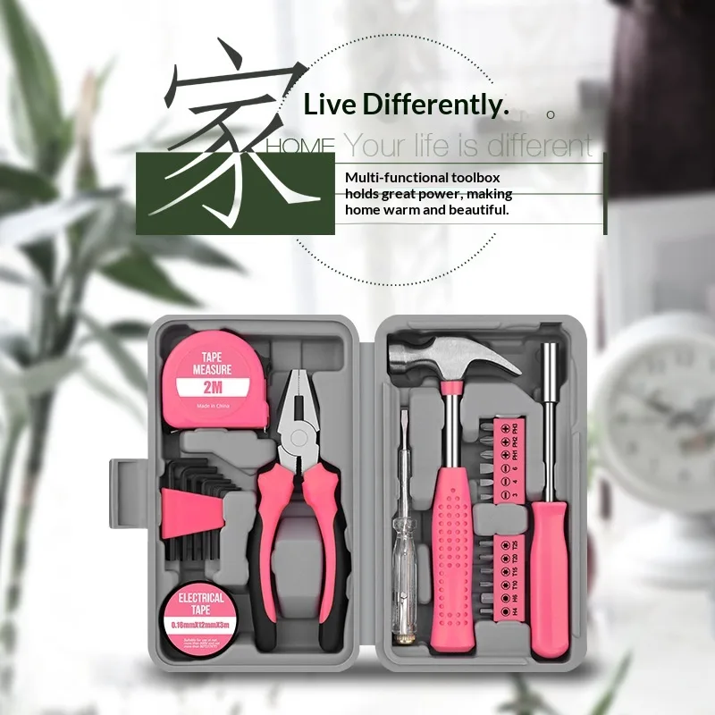 Multifunctional Household Toolbox Complete Set Hardware Tools Manual Renovation Tools Cross-Border Combination Set for Home image 5