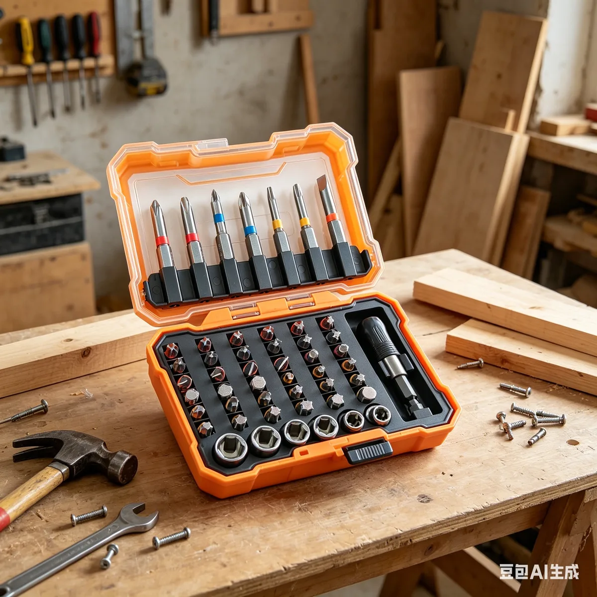 New Arrival 50-Piece Chrome Screwdriver Set Industrial DIY Phillips Hex Multifunctional Color Box Packaging; Drop Shipping image 3