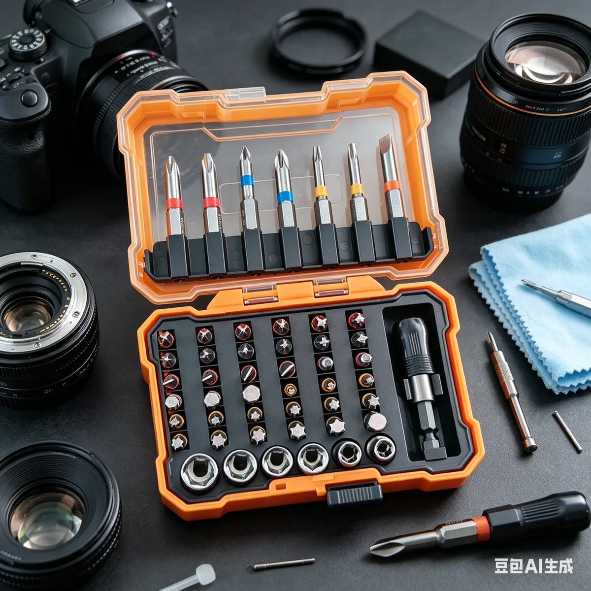 New Arrival 50-Piece Chrome Screwdriver Set Industrial DIY Phillips Hex Multifunctional Color Box Packaging; Drop Shipping image 4