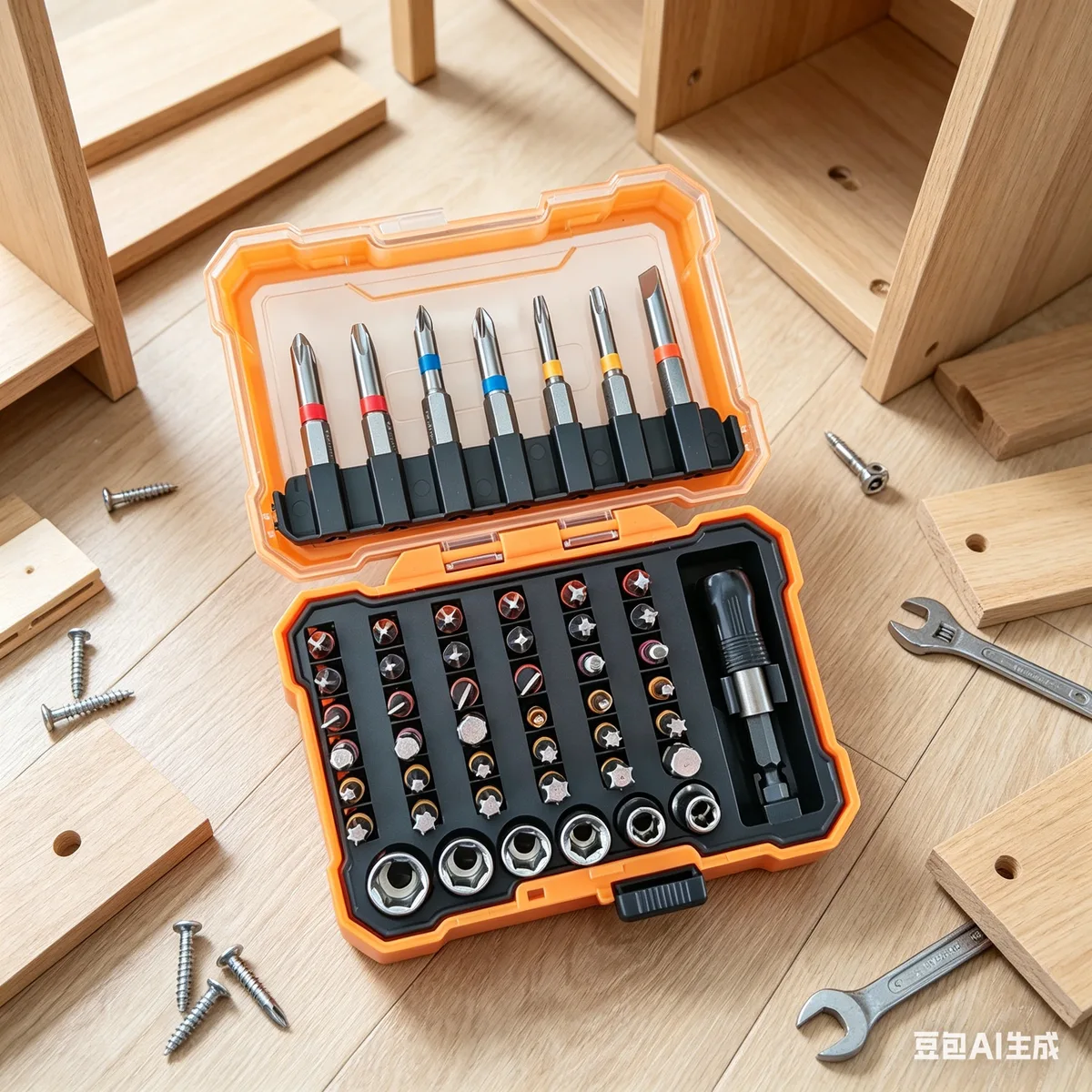 New Arrival 50-Piece Chrome Screwdriver Set Industrial DIY Phillips Hex Multifunctional Color Box Packaging; Drop Shipping image 5