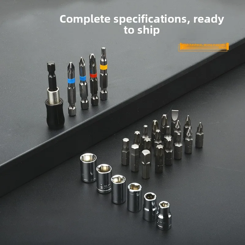 New Arrival 50-Piece Chrome Screwdriver Set Industrial DIY Phillips Hex Multifunctional Color Box Packaging; Drop Shipping image 6