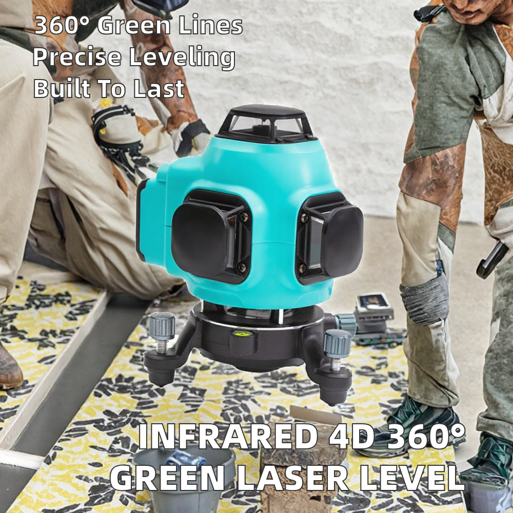 New Industrial & DIY Infrared Rotary 4D Self Leveling 360 Degree 16-Line Green Laser Level with Li-Ion Battery image 2