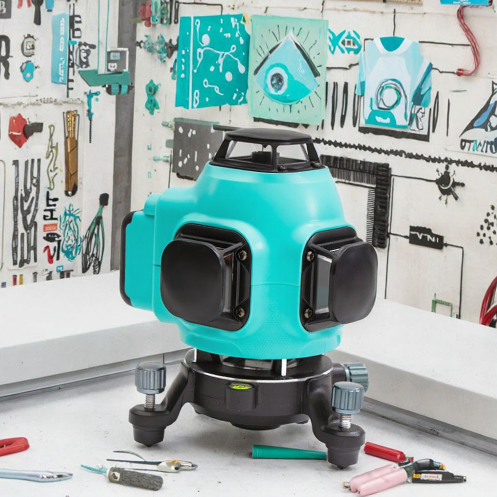 New Industrial & DIY Infrared Rotary 4D Self Leveling 360 Degree 16-Line Green Laser Level with Li-Ion Battery image 3