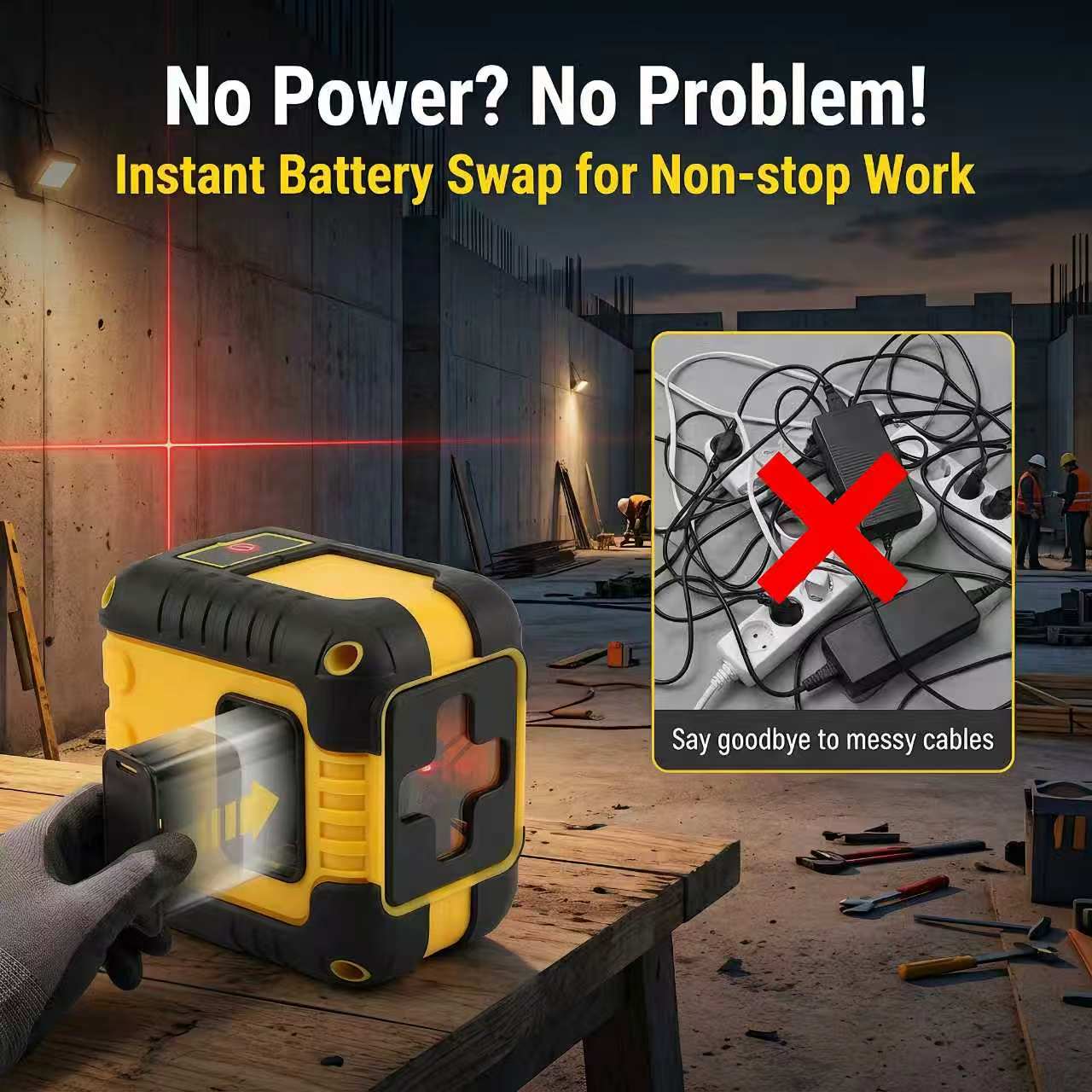 New Mini 2-line DIY Laser Level STL-SG2158 with AAA Battery Best-selling for Cross-border Sales China Origin image 6