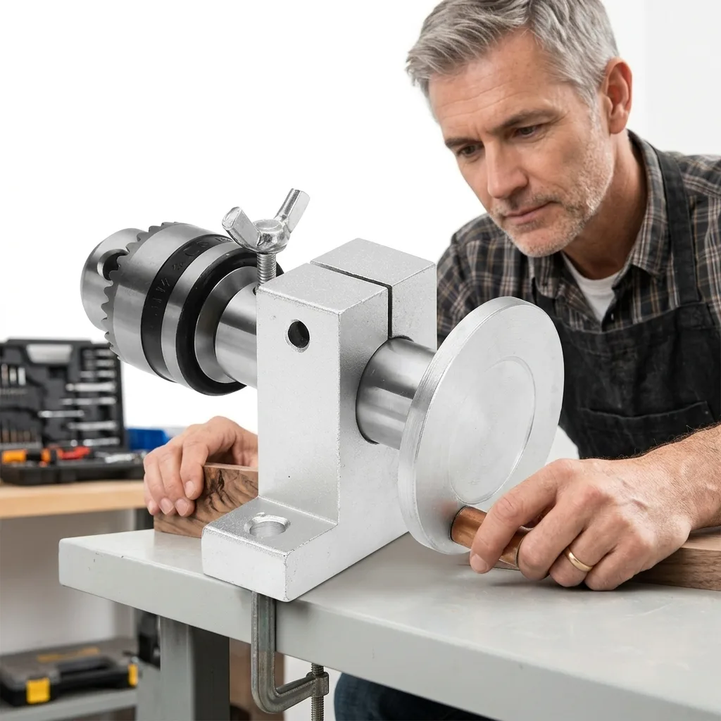 ODM Cable Cutter with Chuck and Revolving Center DIY Accessories for Mini Lathe Model DHL6591-3 Years Warranty image 5
