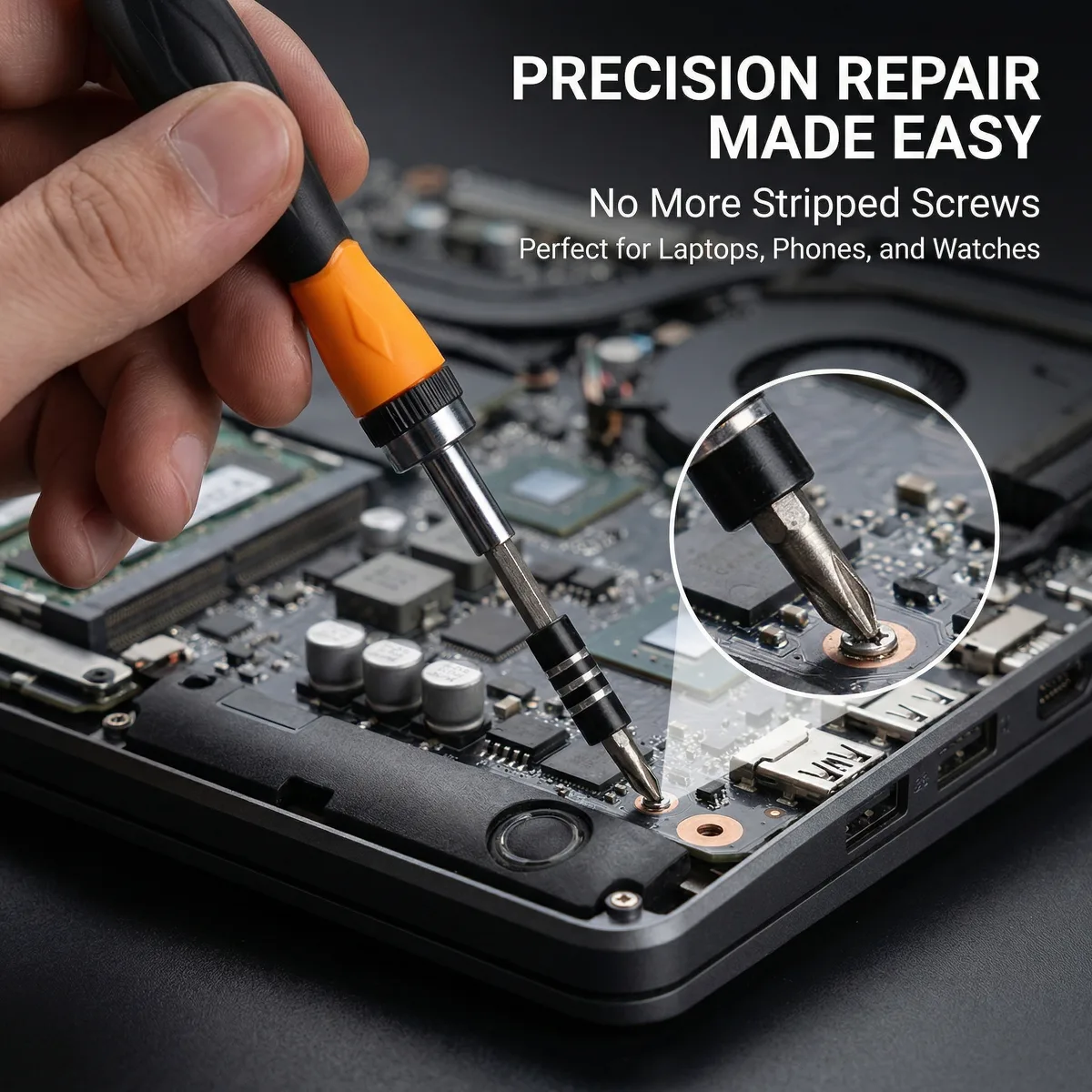 Screwdriver Phone Repair Holder 18-Piece Interchangeable image 3