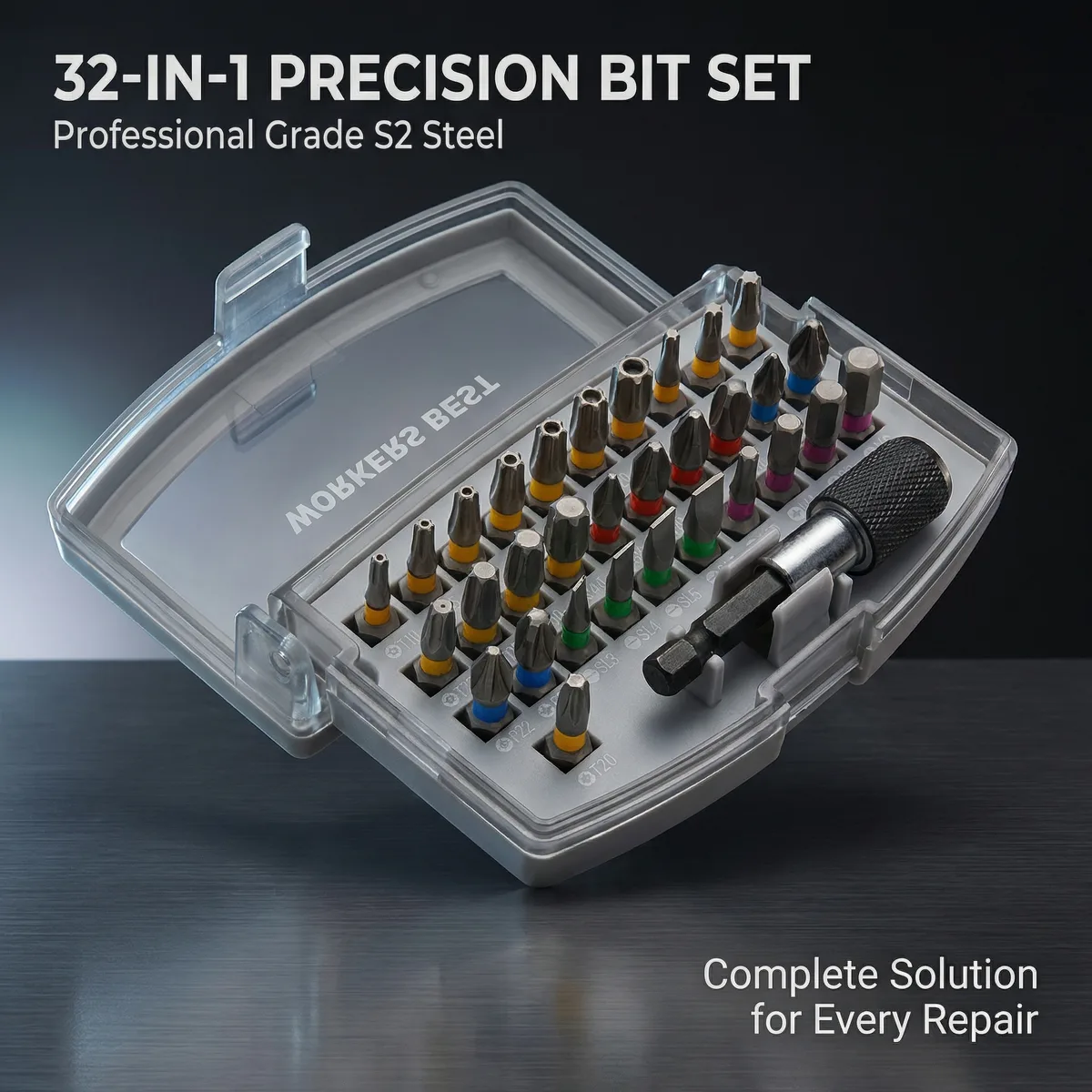 OEM 32-Piece Chrome Plastic DIY Magnetic Professional Computer Watch Cell Phone Repair Multi-Function Precision Screwdriver image 7