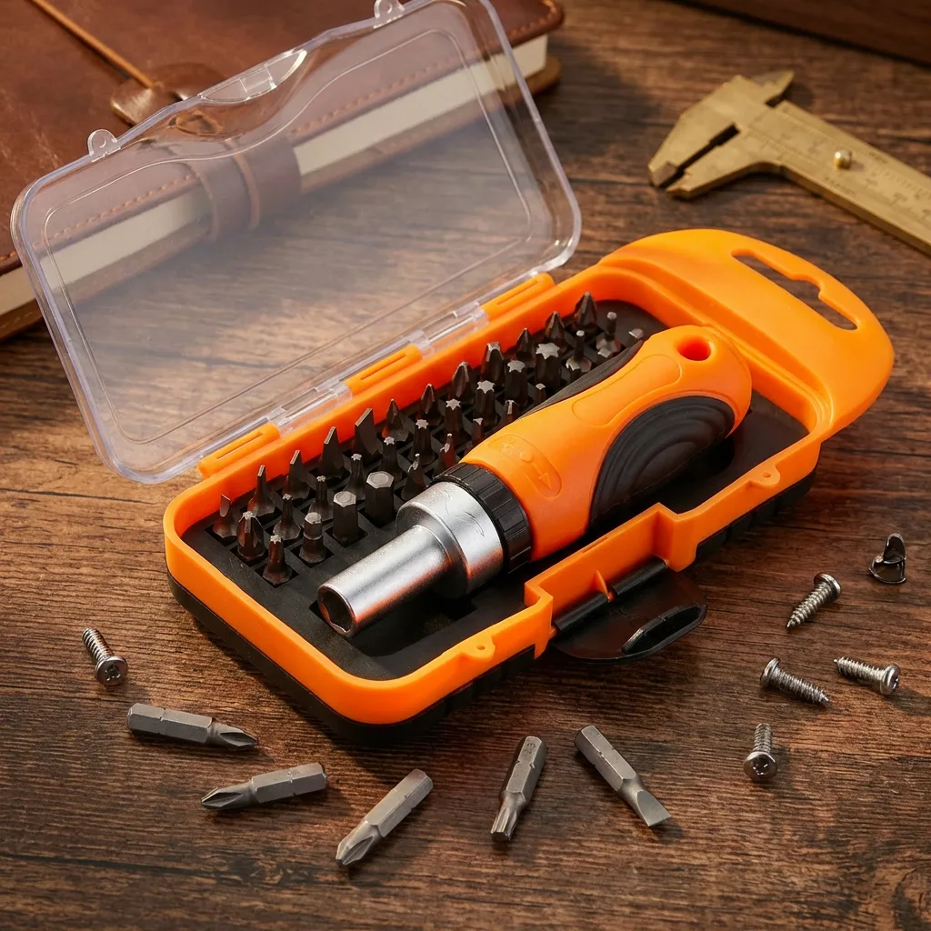 OEM 37pc Plastic DIY Magnetic Multi-Function Computer Watch Cell Phone Repair Precision Screwdriver Holder Bit Kit image 6