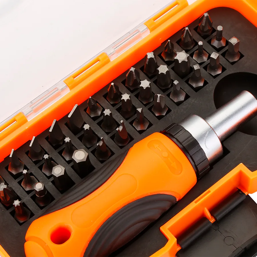 OEM 37pc Plastic DIY Magnetic Multi-Function Computer Watch Cell Phone Repair Precision Screwdriver Holder Bit Kit image 7