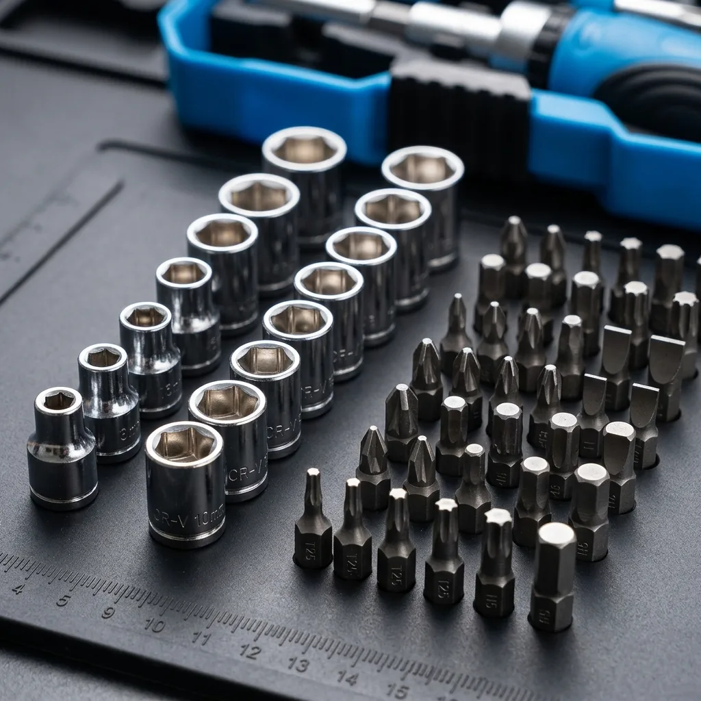 OEM 44-Piece DIY Magnetic Screwdriver Holder Kit Steel Industrial Grade Interchangeable Bits Anti-Slip Plastic Chrome Finish for image 7