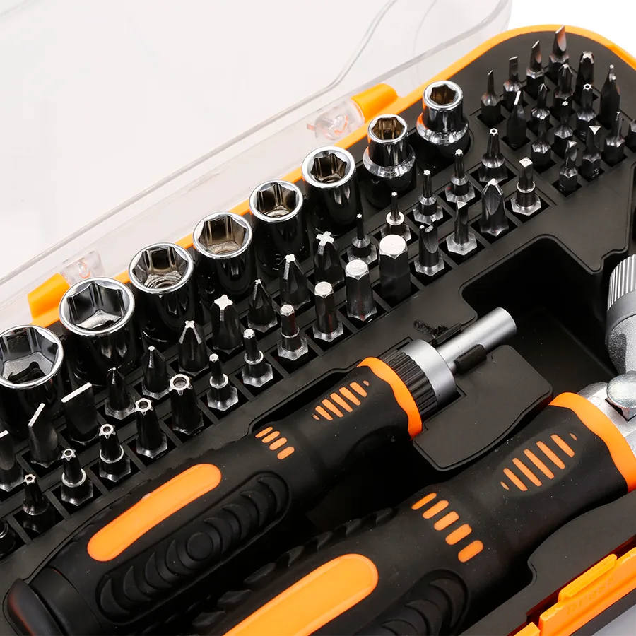 OEM 61pcs Plastic DIY Magnetic Computer Watch Cell Phone Repair Multi-Function Precision Screwdriver Holder Bit Kit image 3
