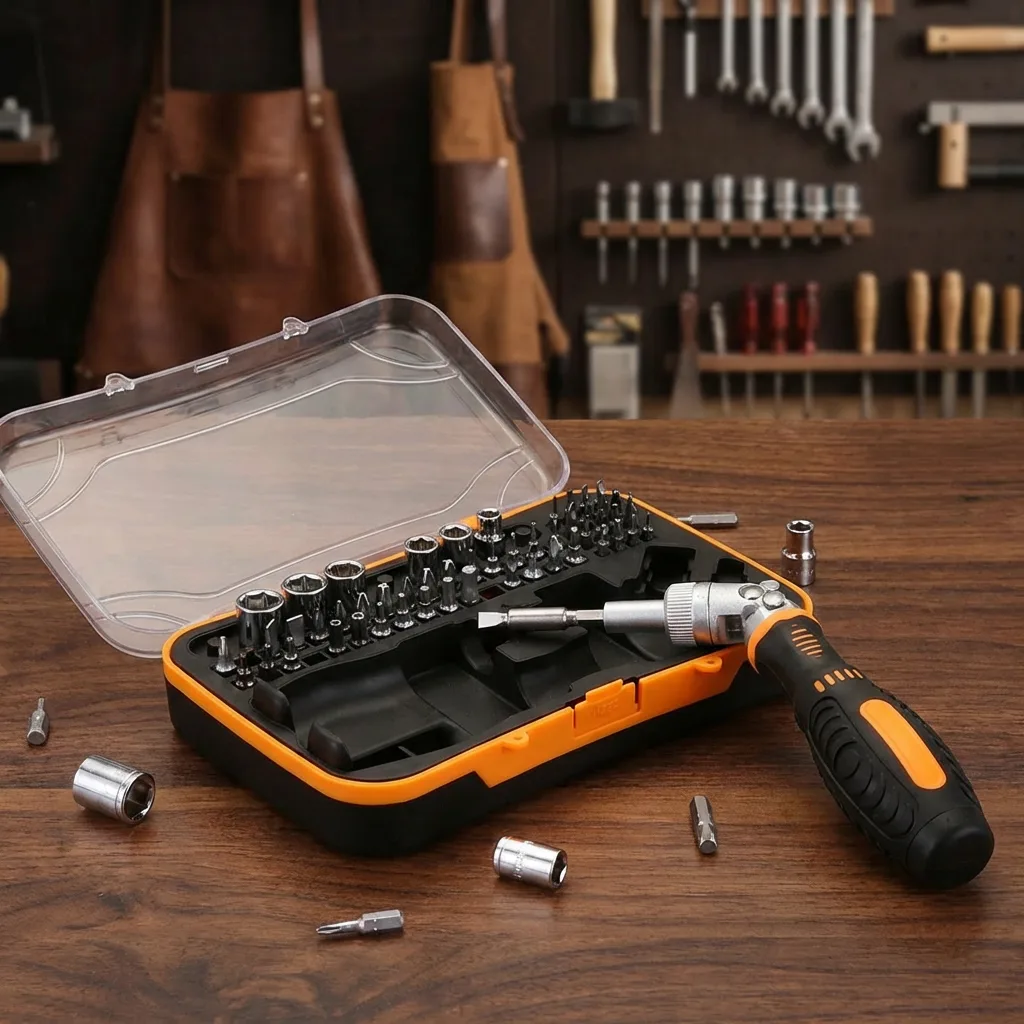 OEM 61pcs Plastic DIY Magnetic Computer Watch Cell Phone Repair Multi-Function Precision Screwdriver Holder Bit Kit image 5