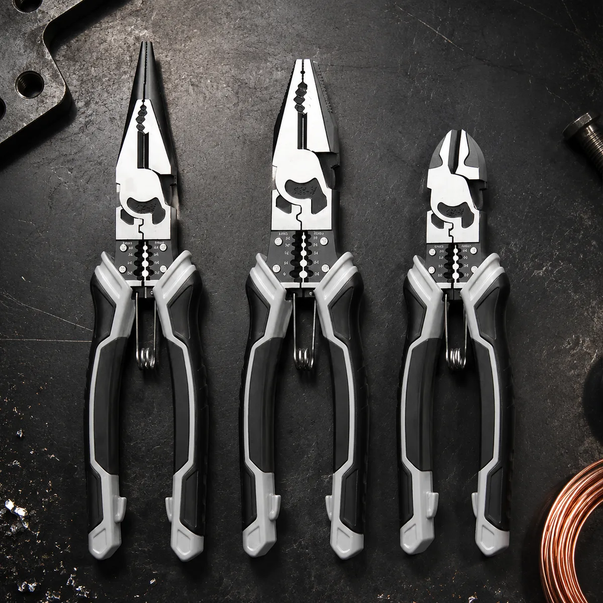 OEM Customizable High Quality Universal Soft Grip Plastic Handle Carbon Steel Industrial Grade Multi-Functional Metric image 4