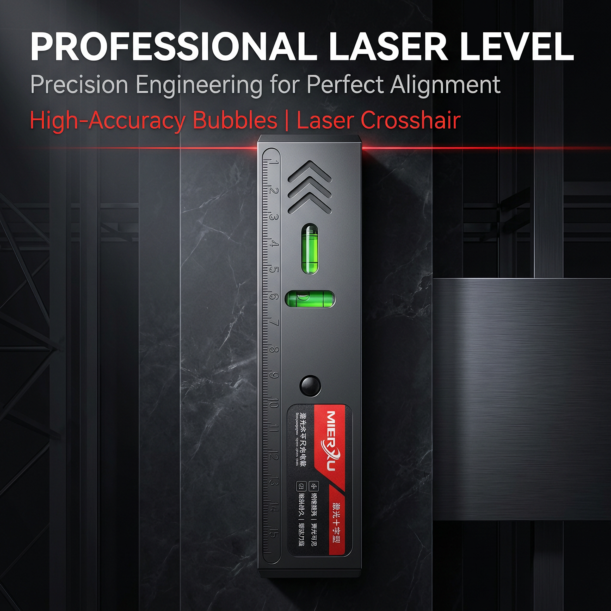Outdoor Green High-Intensity Level Strong-Magnet Mounting High-Precision Cross-Line Measuring Instrument Self-Leveling Line image 3