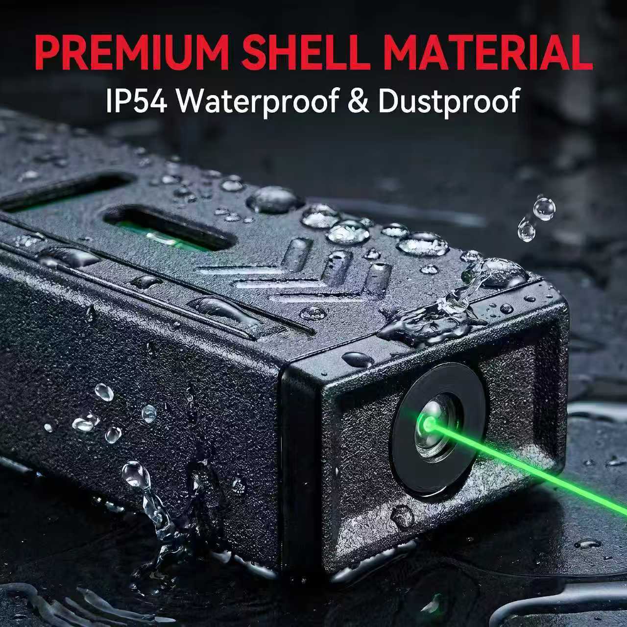Outdoor Green High-Intensity Level Strong-Magnet Mounting High-Precision Cross-Line Measuring Instrument Self-Leveling Line image 6