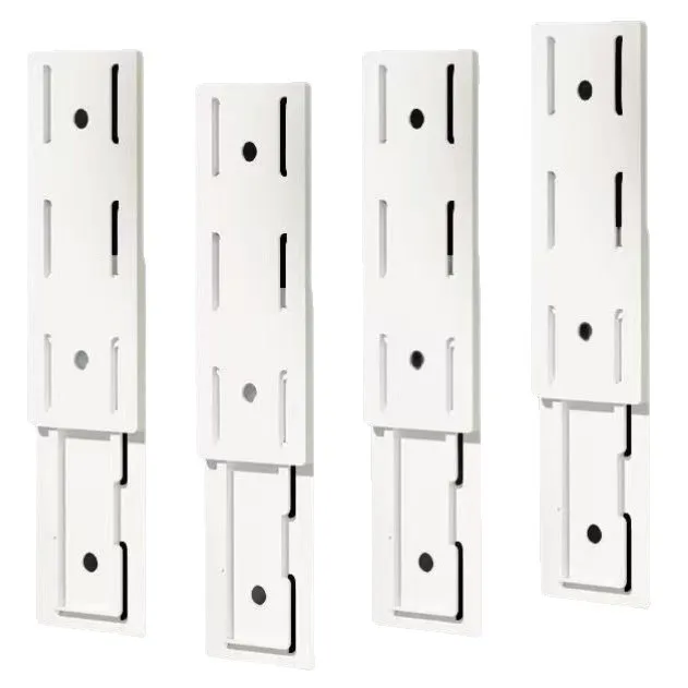 Plastic Wall-Mounted Power Strip Holder Storage Rack Non-Perforated Double Sided Adhesive Wall Sticker image 4