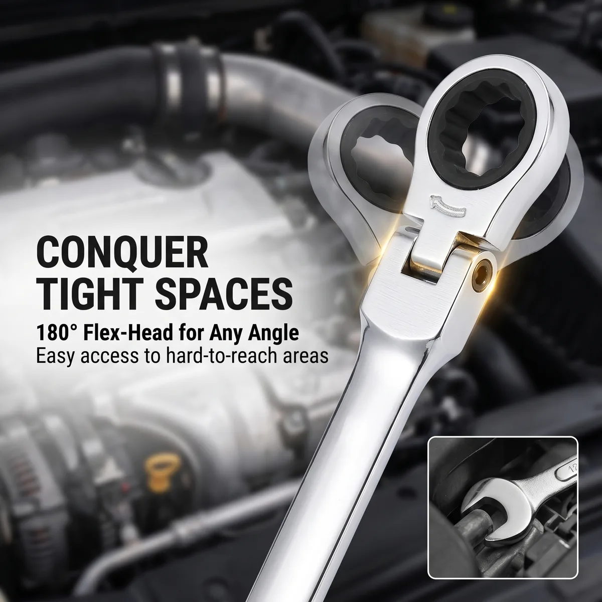 Portable Industrial Grade Dual-Use Double-Headed Manual Wrench Tool Set Chrome Vanadium Steel Metric Measurement System OEM image 4
