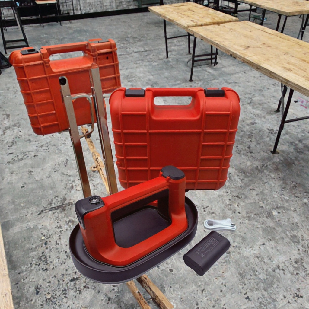 Portable Vacuum Suction Cup Electric Lifting Tool Battery Powered Air Extraction Lifter for Glass Ceramic Tile Marble image 3