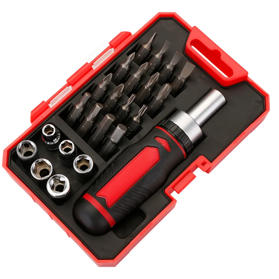 Powerlift 23-Piece Portable Industrial Grade DIY OEM Hand Tool Set for Bike Repair & Home Use with Transparent Box image 2