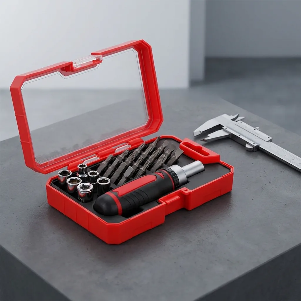 Powerlift 23-Piece Portable Industrial Grade DIY OEM Hand Tool Set for Bike Repair & Home Use with Transparent Box image 6