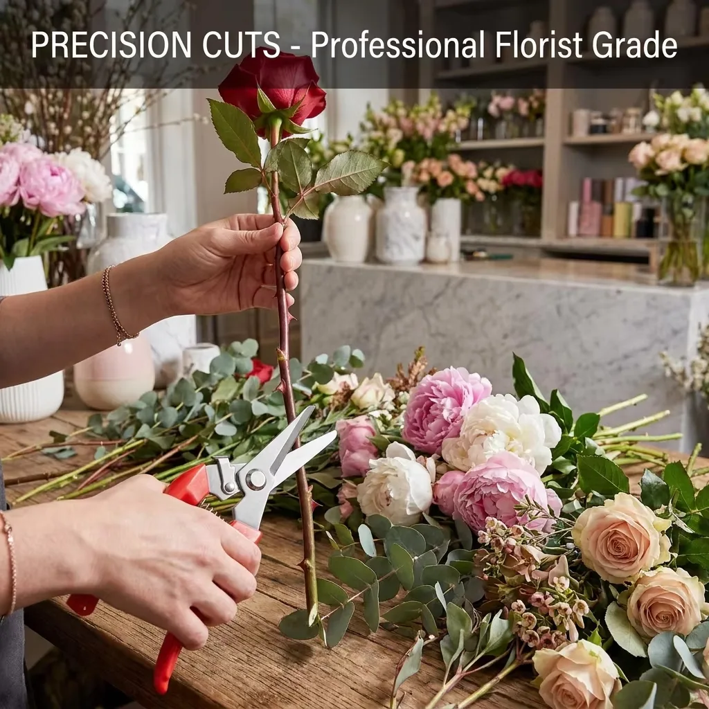 Professional 30Cr13 Stainless Steel Garden Pruning Shears - Ergonomic Effort-Saving Hand Pruner for Flowers, Fruit, and Tree image 4