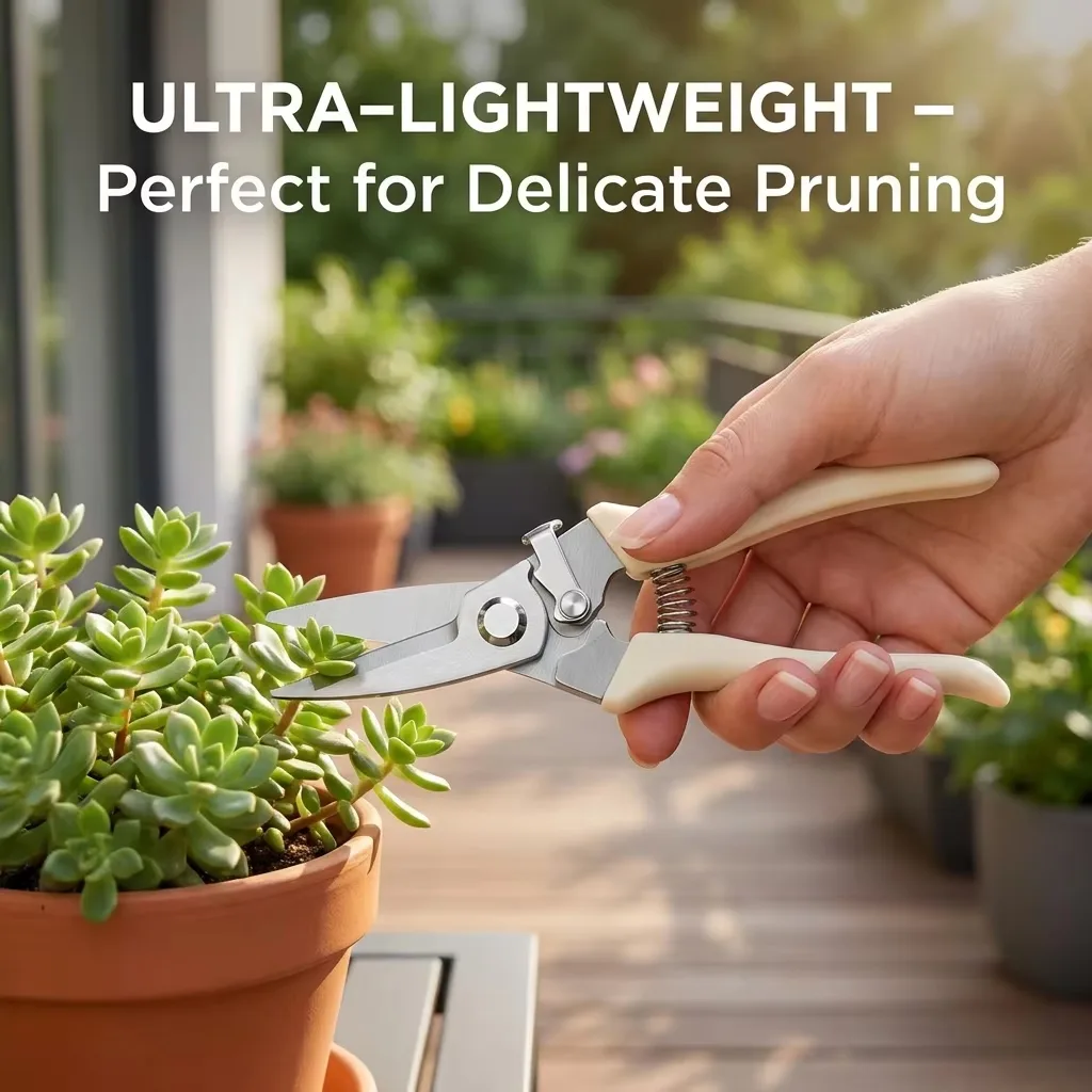 Professional 30Cr13 Stainless Steel Garden Pruning Shears - Ergonomic Effort-Saving Hand Pruner for Flowers, Fruit, and Tree image 5
