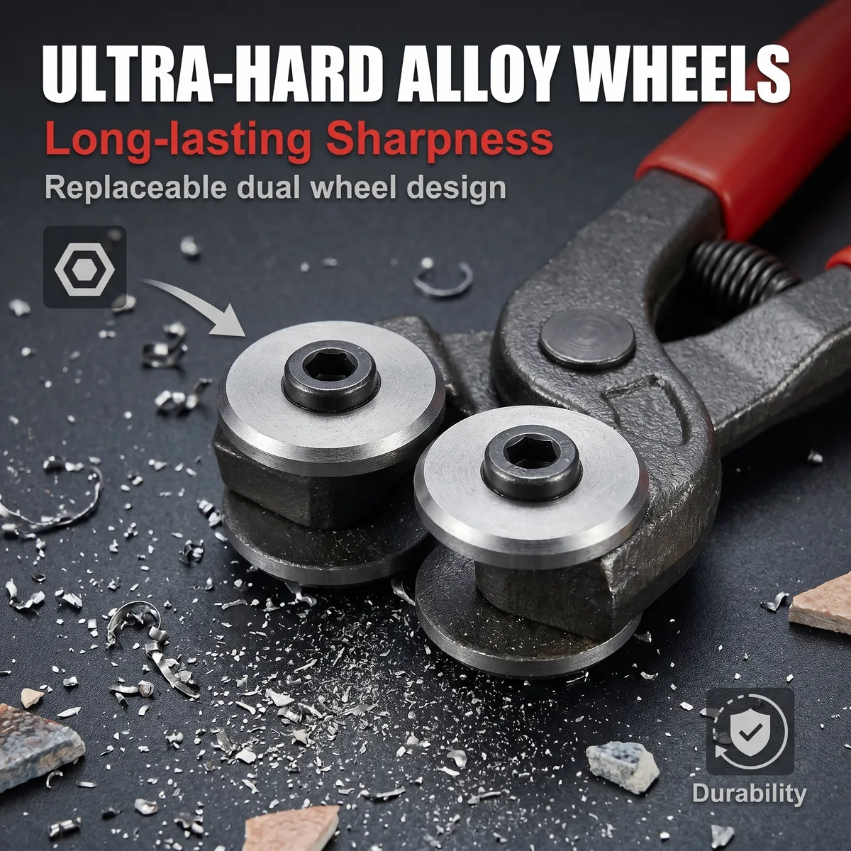 Professional 8 Inch Heavy Duty Glass Mosaic Cutter Wheeled Nipper Cutting Pliers for Ceramic Tile DIY Tools image 4