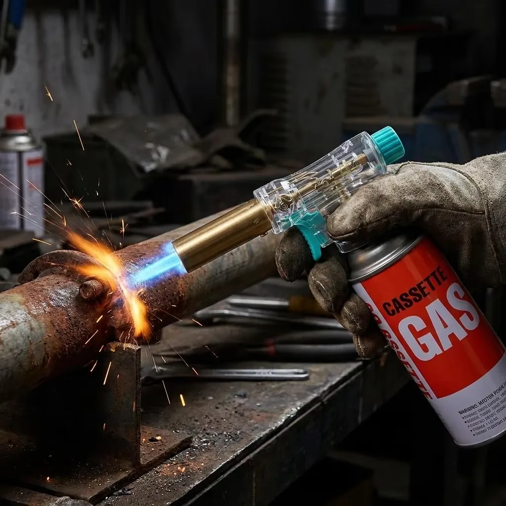 Professional-grade Copper Butane-Powered Blow Torch Hair Removal & Roasting Flame Gun with Cartridge-Type Handheld Design image 4