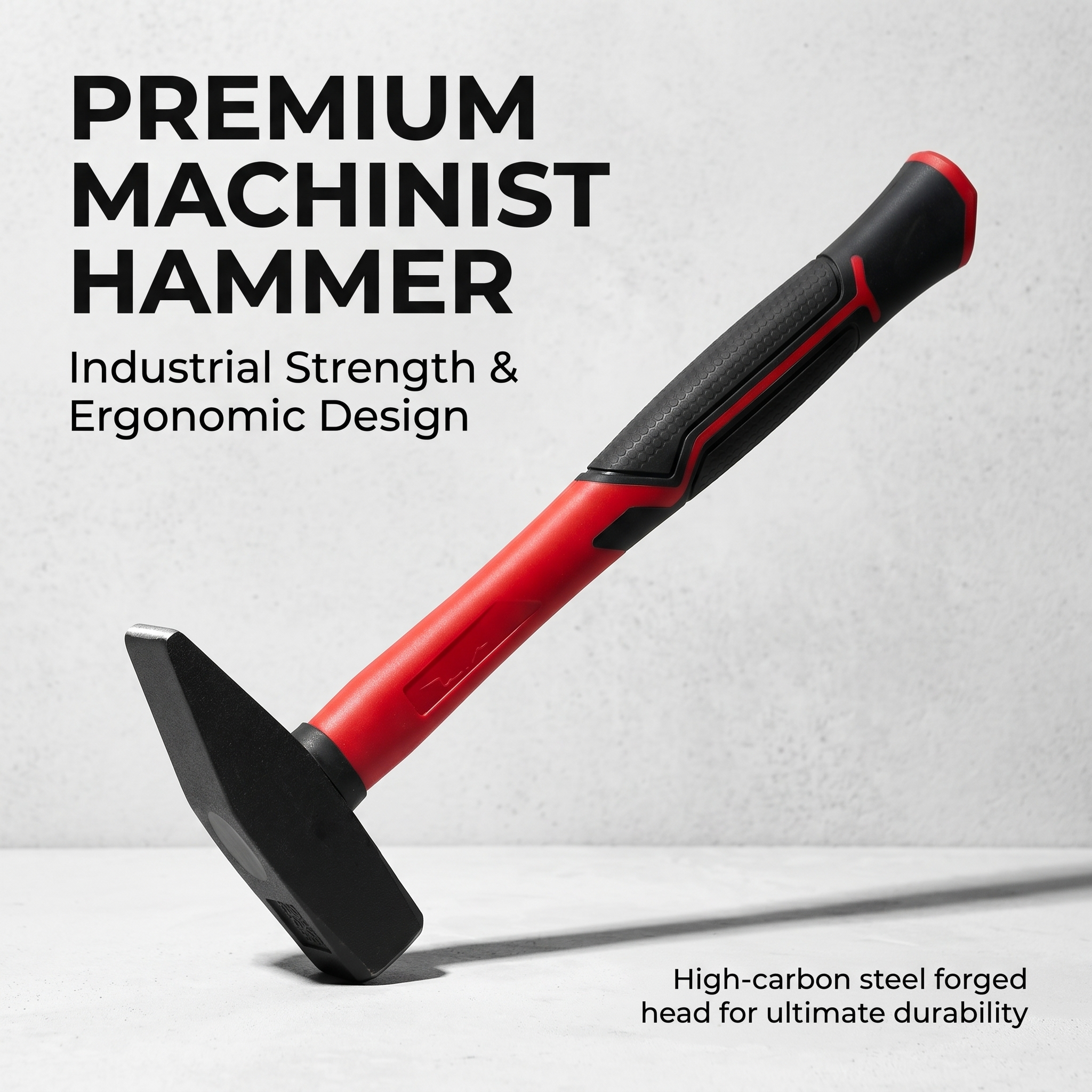 Professional Quality 45 Steel Forged American Type Nail Hammer Square Face Contoured Grip 320mm Plastic Handle Multi-Functional image 3