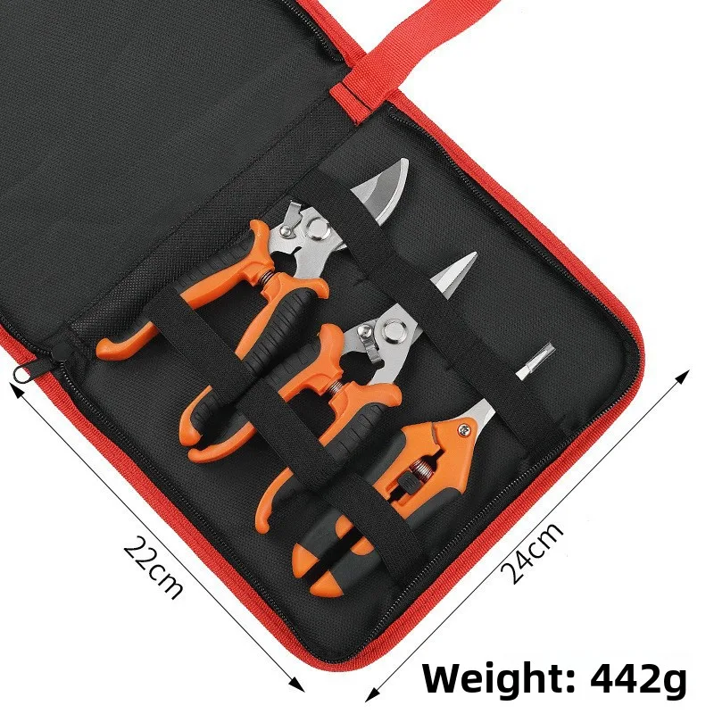 Pruning Shears Gardening Scissors Set Multi-Purpose Stainless Steel Tools Multi-Color Bonsai Orchards Flowers Fruit Trees PH227 image 7