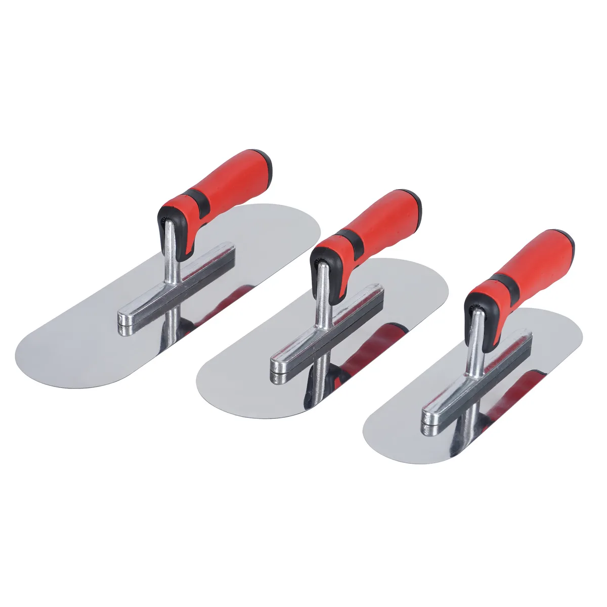 Round-head Stainless Steel Trowel Model 1160S 280x100mm Blade Nail-Free Wall-Smoothing Plastering Knife for Putty Scraping image 2