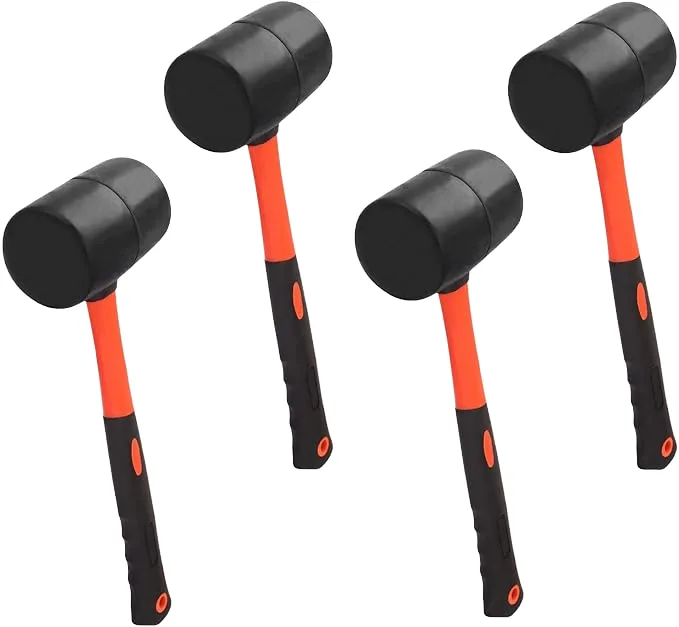 Safety Split Head Hammer with Plastic Handle and Rubber Mallet for Machinist OEM Customizable image 2