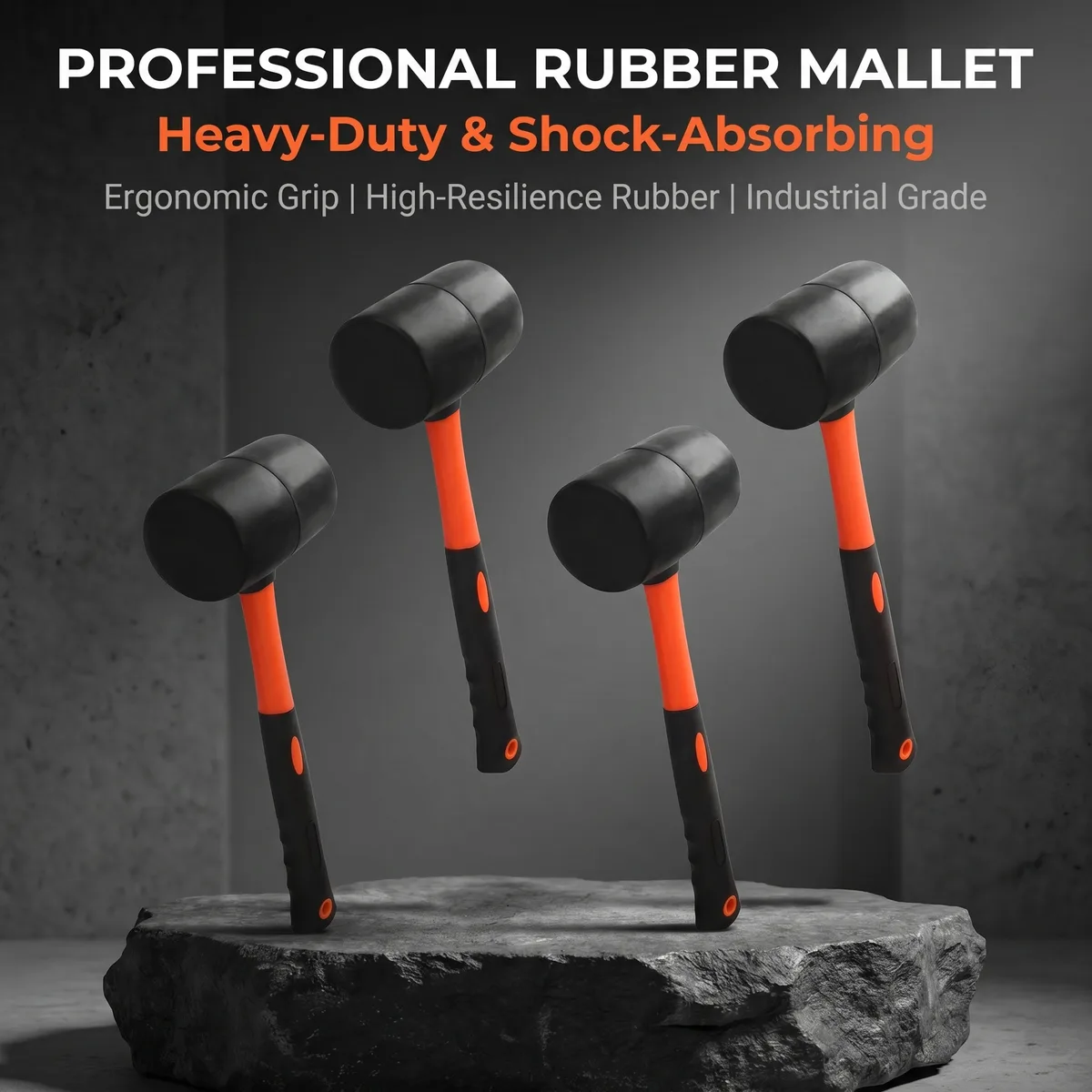 Safety Split Head Hammer with Plastic Handle and Rubber Mallet for Machinist OEM Customizable image 4