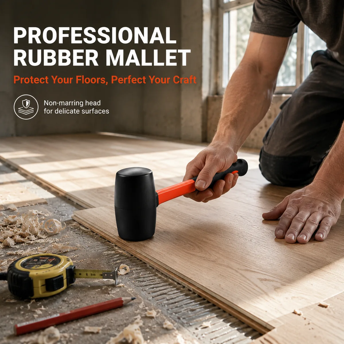 Safety Split Head Hammer with Plastic Handle and Rubber Mallet for Machinist OEM Customizable image 6