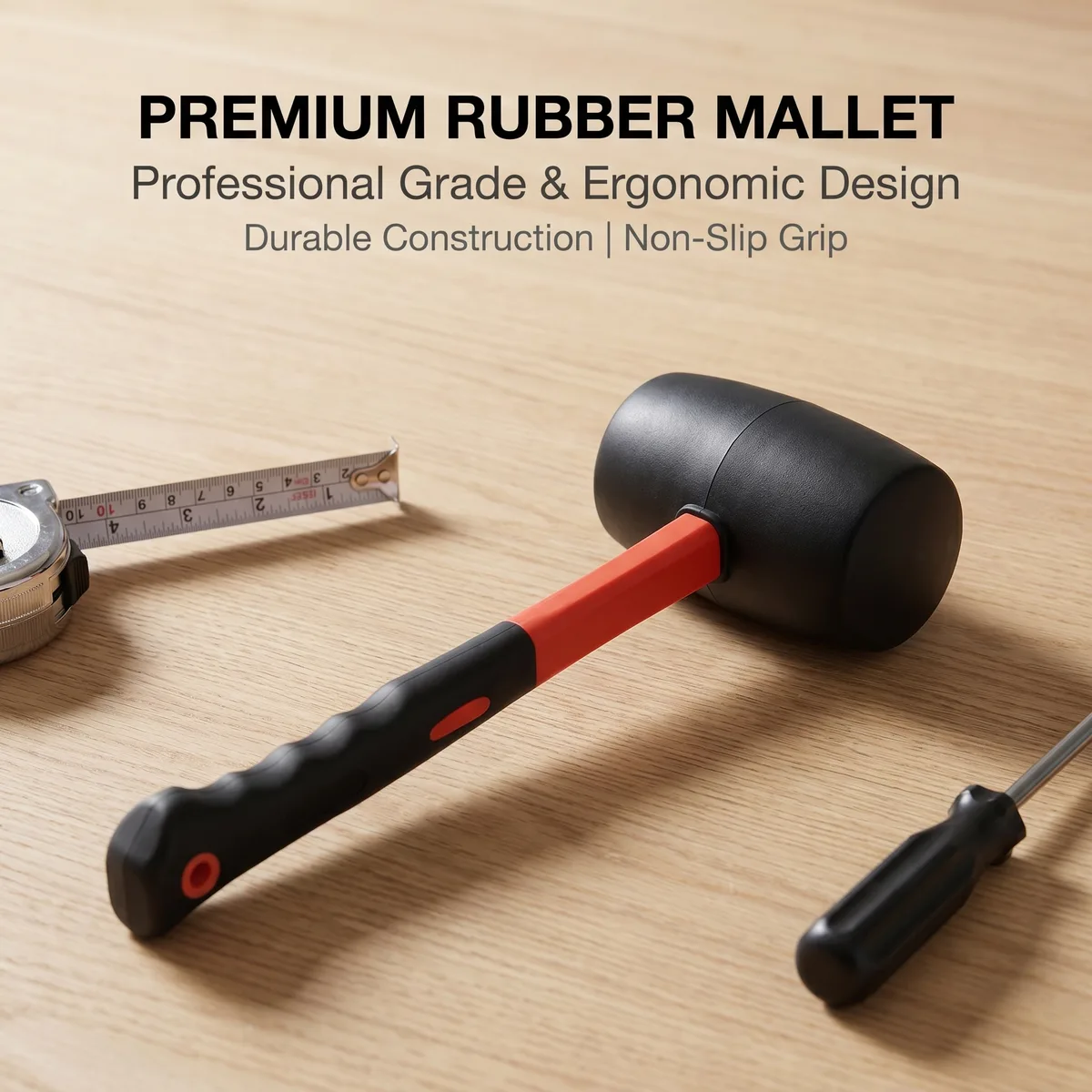 Safety Split Head Hammer with Plastic Handle and Rubber Mallet for Machinist OEM Customizable image 7