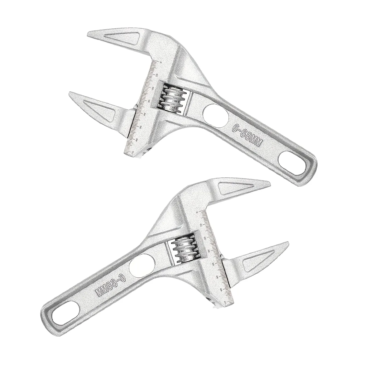 Sehfupoye Stainless Steel Adjustable Wrench Set Large Opening Wide Jaw 8MM Bathroom DIY Tool image 2