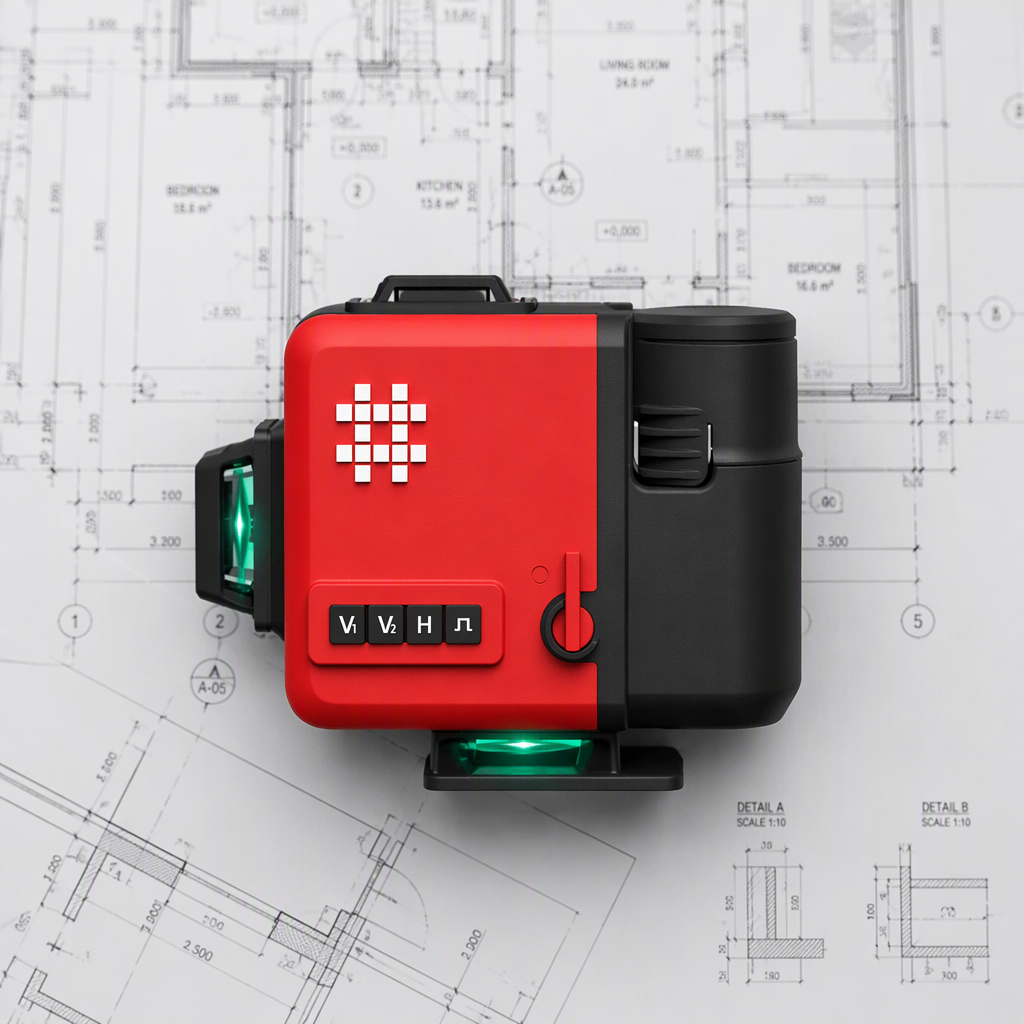 Shijing 7959E F 12 Line Laser Level Green Light Self Leveling Floor Wall Water Level image 2