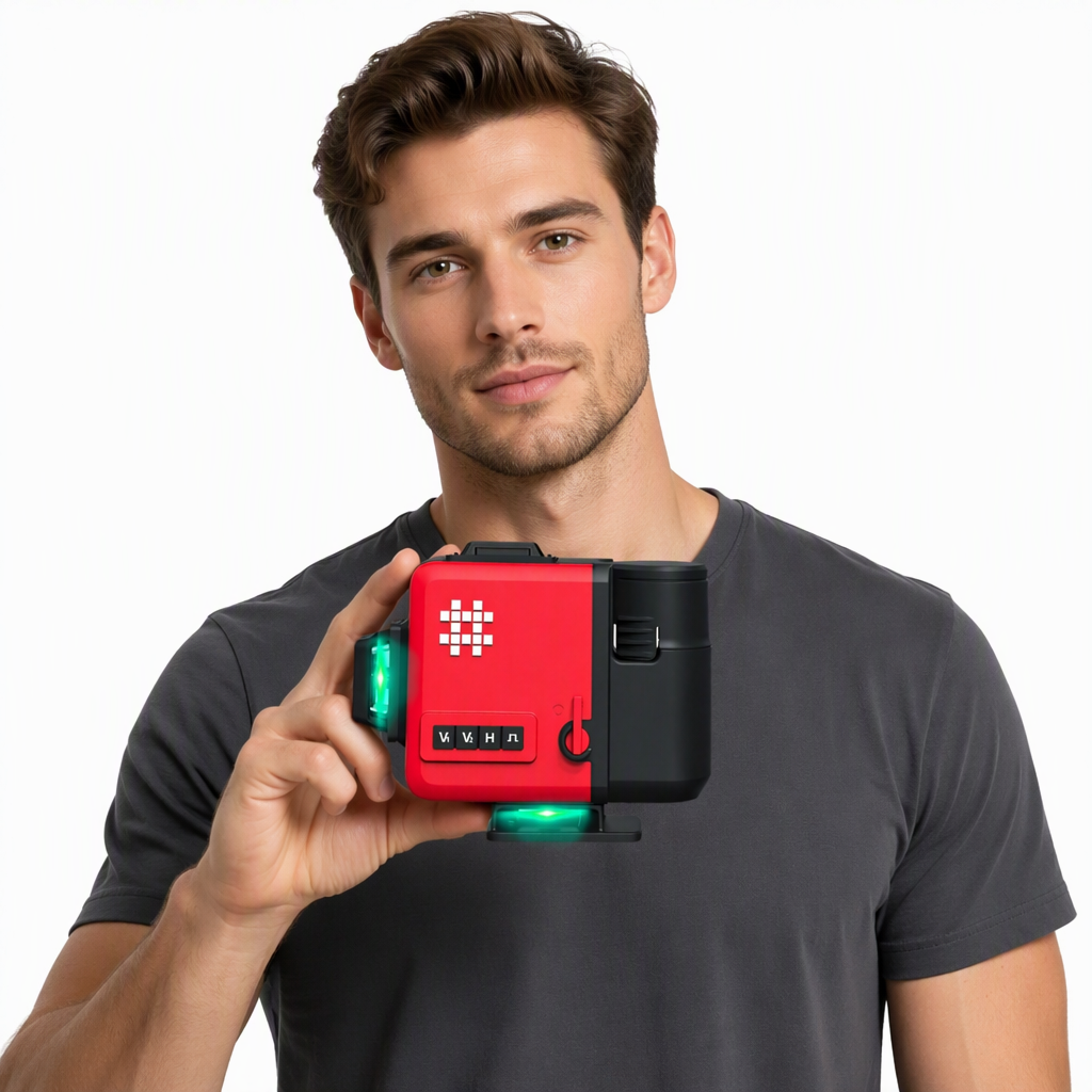 Shijing 7959E F 12 Line Laser Level Green Light Self Leveling Floor Wall Water Level image 4