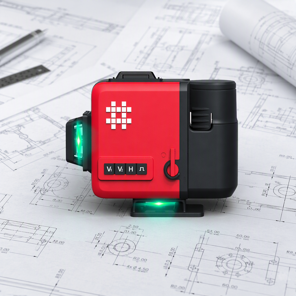 Shijing 7959E F 12 Line Laser Level Green Light Self Leveling Floor Wall Water Level image 6