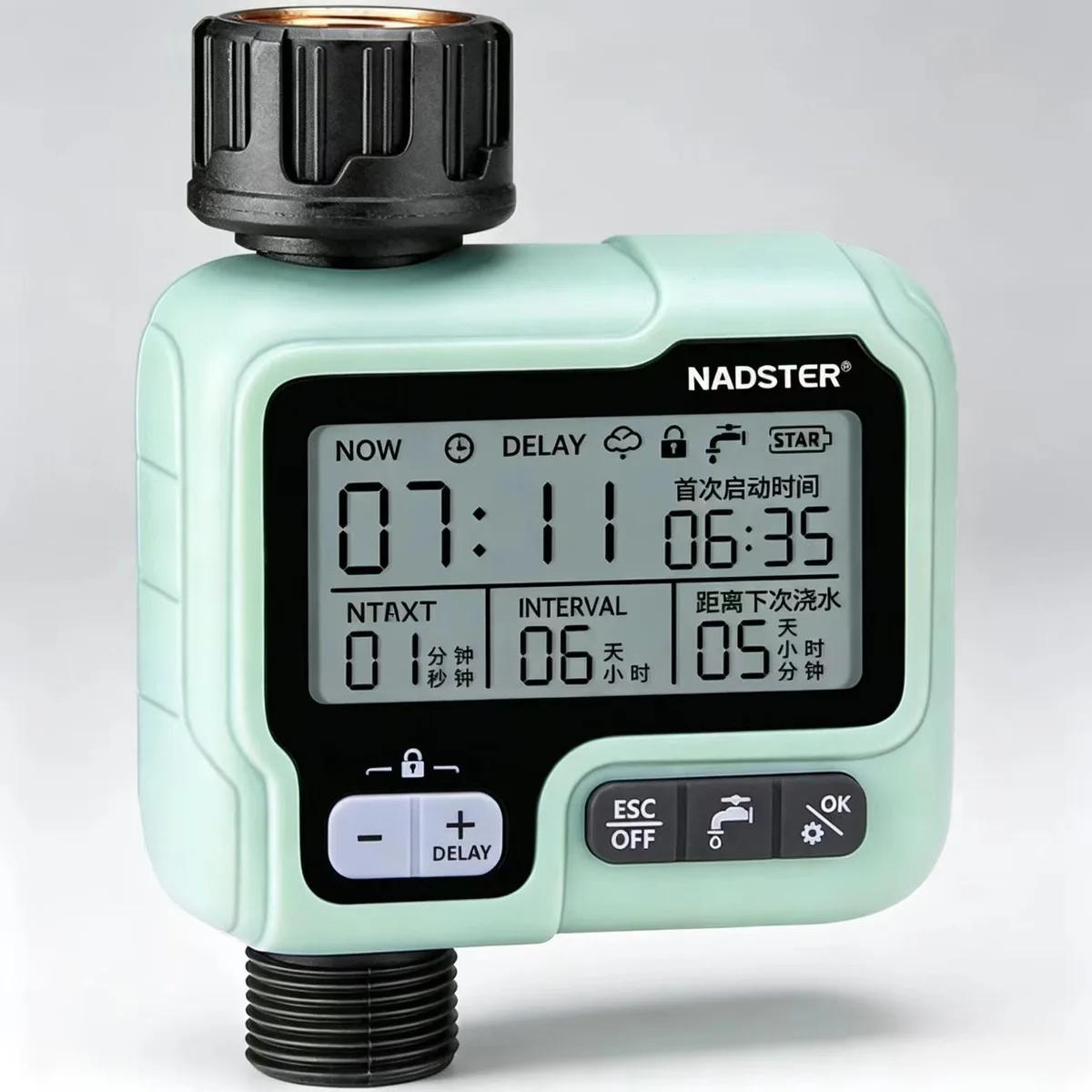 Smart Garden Automatic Watering Device Digital Timer Irrigation System Outdoor Household Auto Watering ABS HCT-322 Agricultural image 2