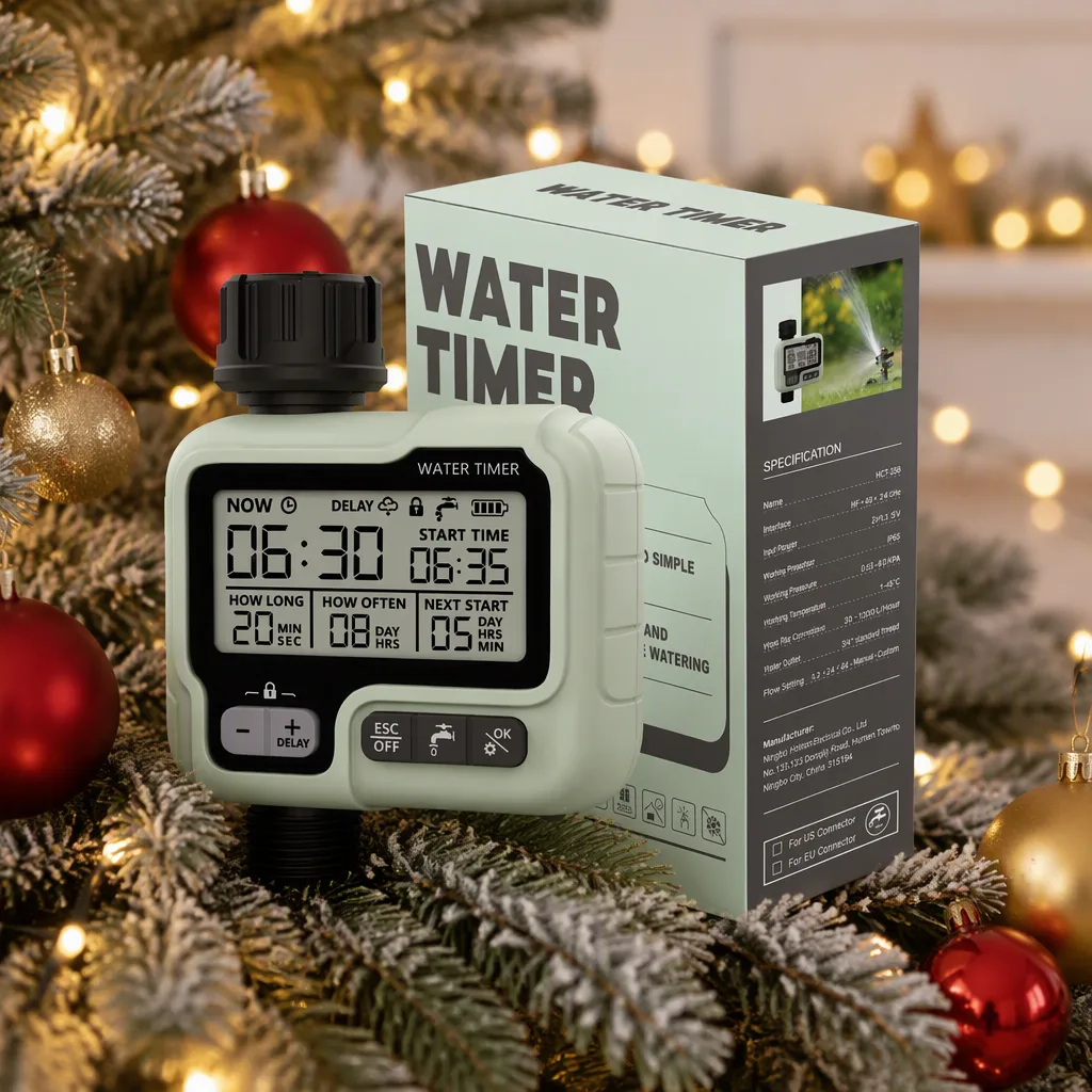 Smart Garden Automatic Watering Device Digital Timer Irrigation System Outdoor Household Auto Watering ABS HCT-322 Agricultural image 3
