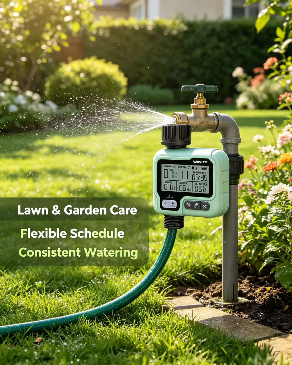 Smart Garden Automatic Watering Device Digital Timer Irrigation System Outdoor Household Auto Watering ABS HCT-322 Agricultural image 6