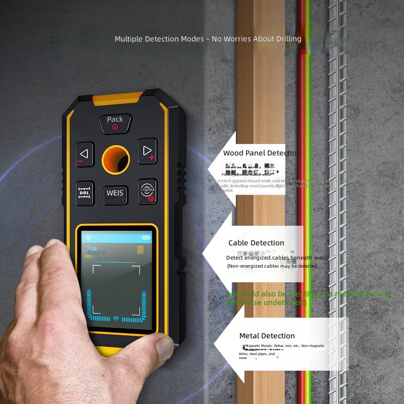 Smart Mouse NF-513S Wall Detector Pipeline and Rebar Metal & Wood Locator Scanner In-Wall Wire and Concealed Line Detector image 2