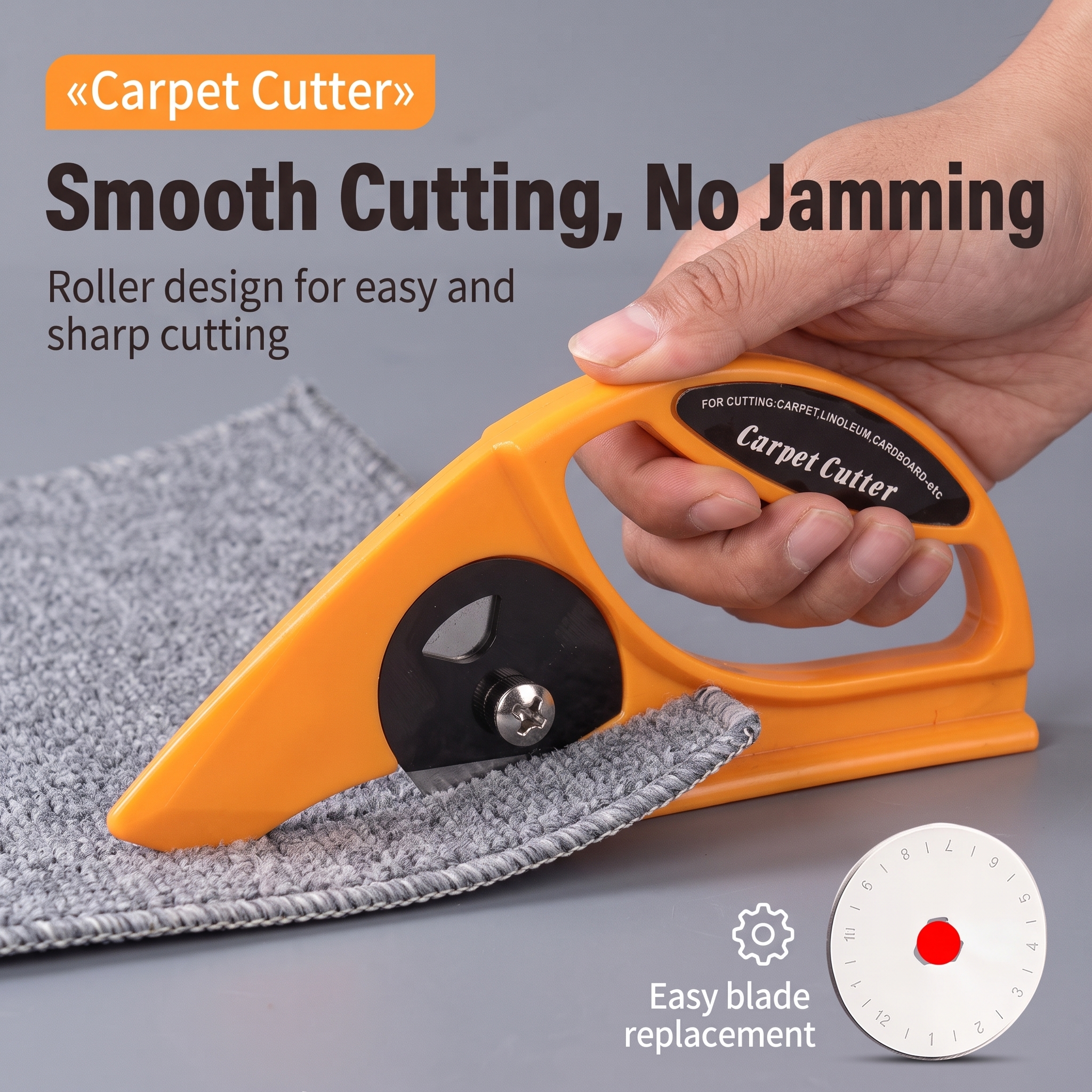 Soul-Stealing Carpet Cutter Patching Wheel Knife Craft Knife Multi-Functional Cutting Gadget Wallpaper Wallcovering Cutter Home image 2