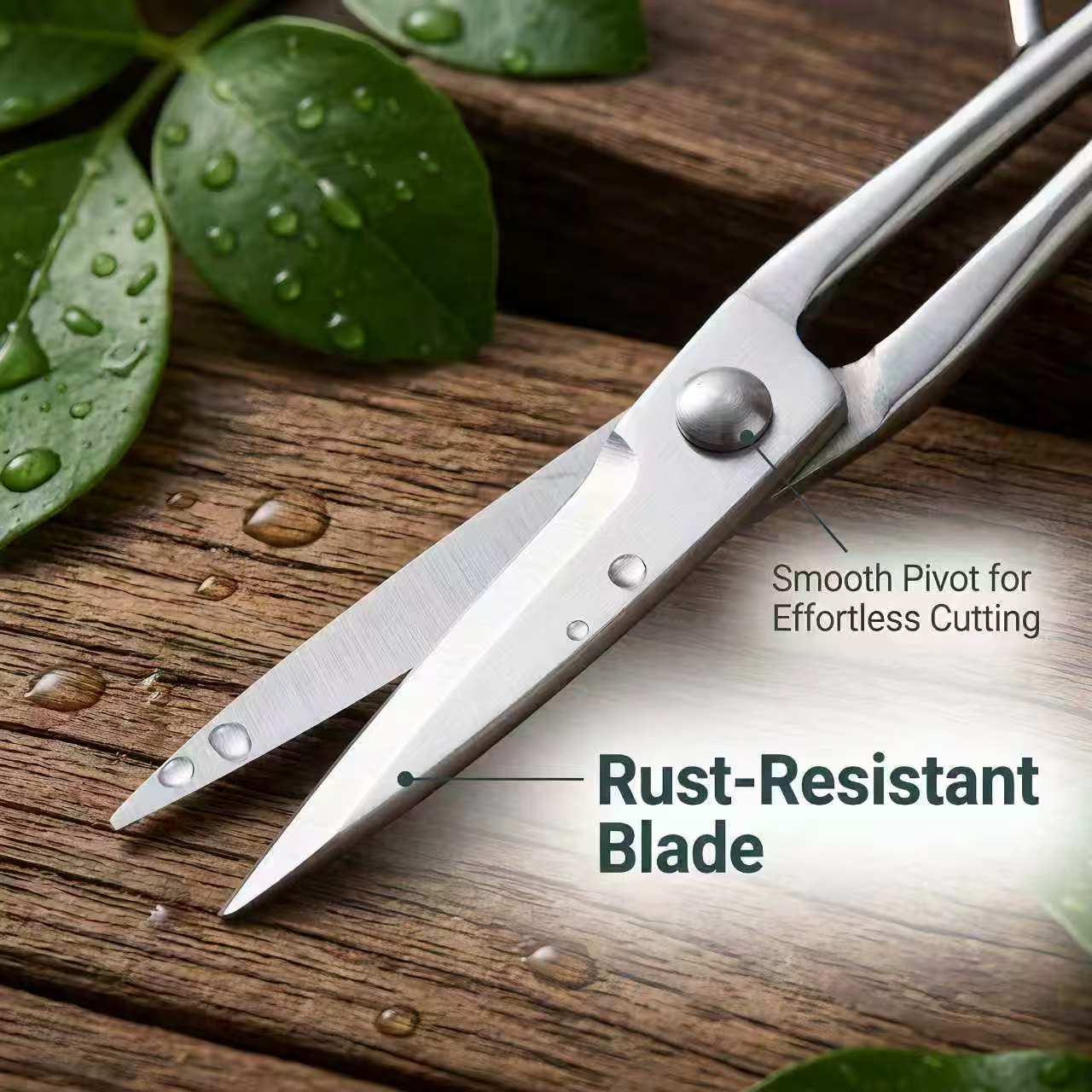 Stainless Steel Fine-Leaf Scissors, Bonsai Gardening Tool, Small Branch Cutter, Pruning Shears, Tree Branch and Bud Trimmer image 6