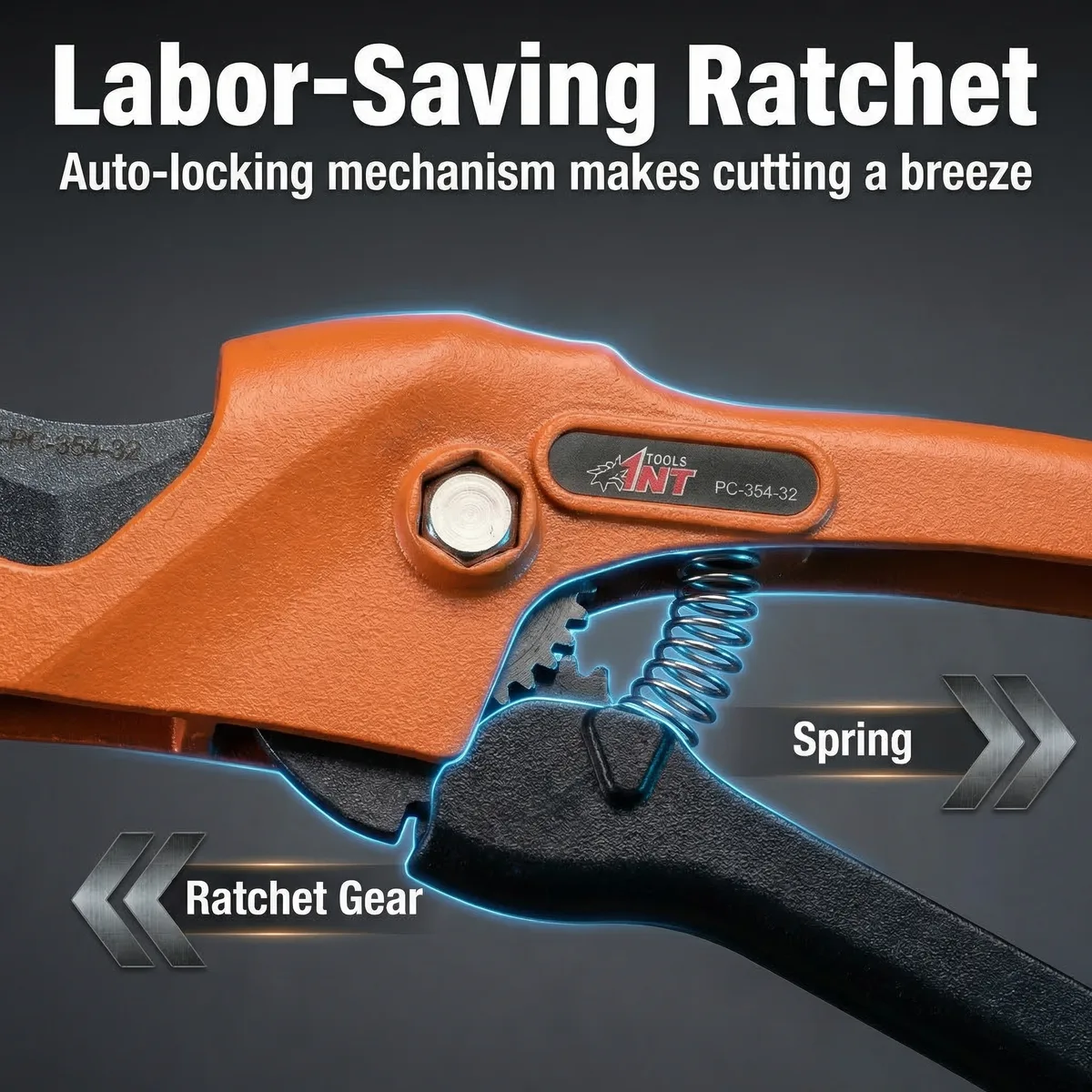 STARLINE Clamp-On Pipe Cutter Die-Cast Aluminium Handle Body 65Mn Blade HRC 55 Quick-Change Design for Efficient Cutting image 5